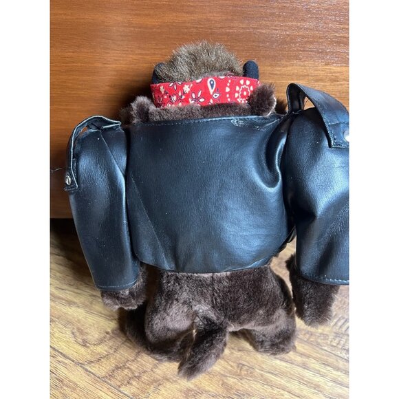Looney Tunes Tasmanian Devil 10" Plush Biker Stuffed Animal Toy 24K Vintage 1992 - Picture 3 of 7